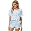 Tie Dye pyjama&#39;s met korte mouwen